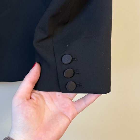 Zara limited edition women’s black tuxedo style blazer jacket - Picture 7 of 8